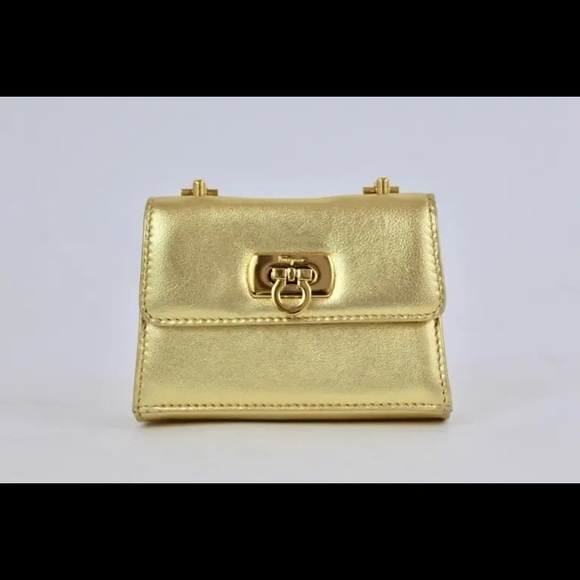 COPY - Salvatore Ferragamo Metallic Gold Bag #99 Of 300 Limited Edition - Picture 2 of 7